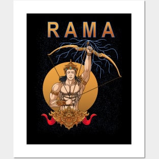 Lord Rama is Hindu God Posters and Art